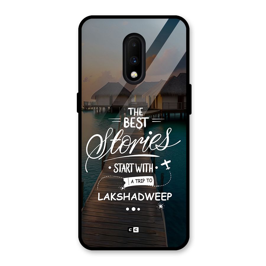 Lakshadweep Stories Glass Back Case for OnePlus 7