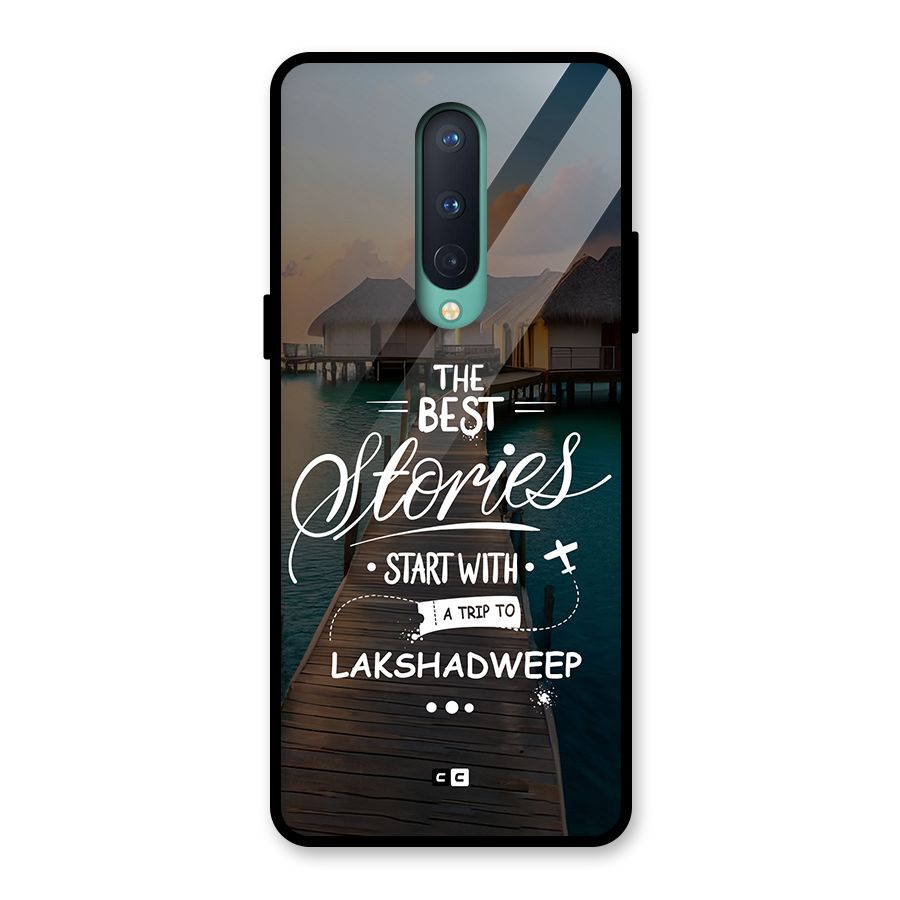 Lakshadweep Stories Glass Back Case for OnePlus 8