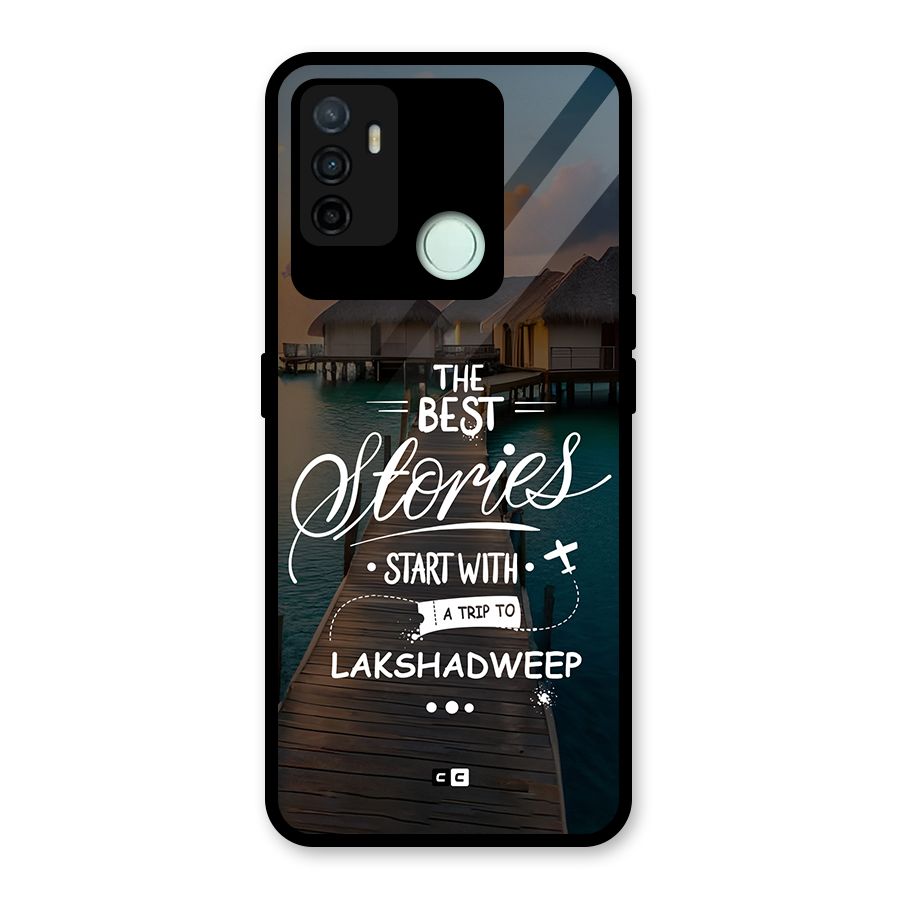 Lakshadweep Stories Glass Back Case for Oppo A53