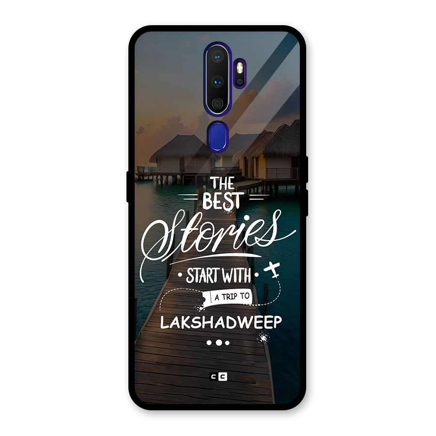 Lakshadweep Stories Glass Back Case for Oppo A9 (2020)