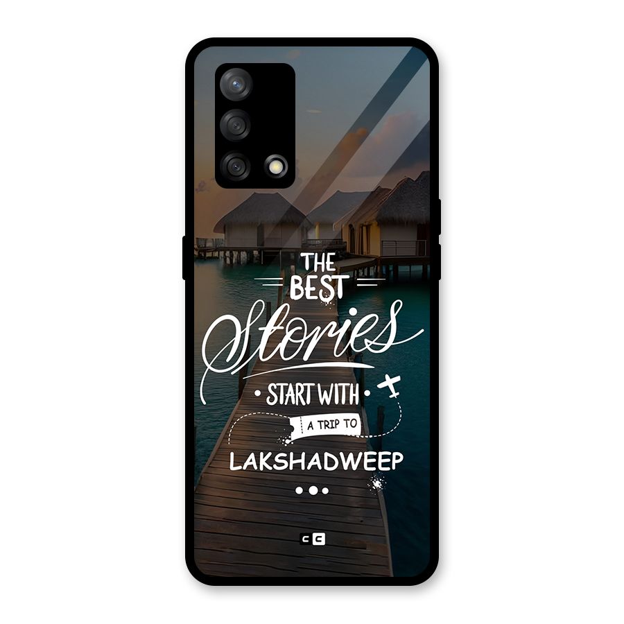 Lakshadweep Stories Glass Back Case for Oppo F19