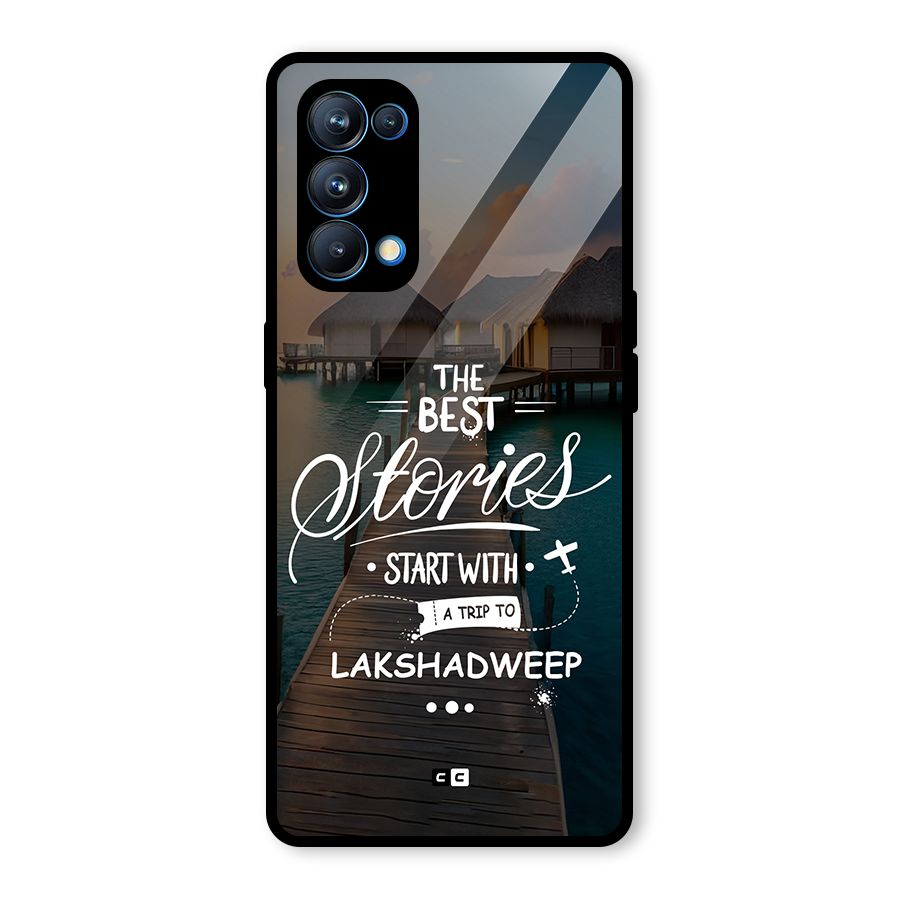 Lakshadweep Stories Glass Back Case for Oppo Reno5 Pro 5G