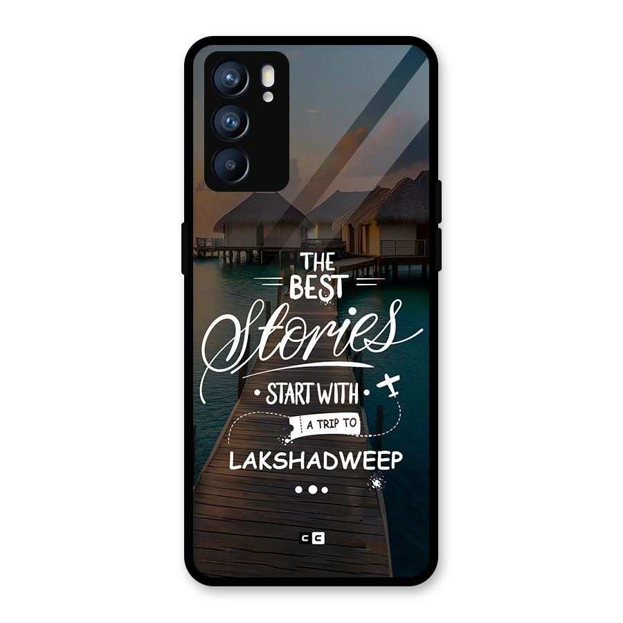 Lakshadweep Stories Glass Back Case for Oppo Reno6 5G