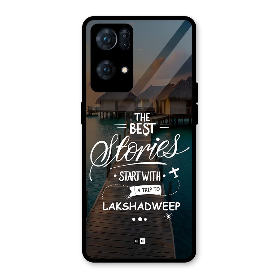 Lakshadweep Stories Glass Back Case for Oppo Reno7 Pro 5G
