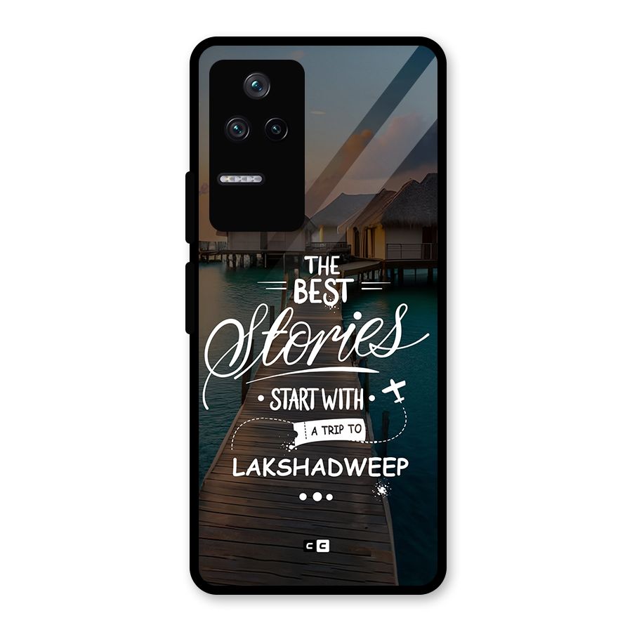 Lakshadweep Stories Glass Back Case for Poco F4 5G