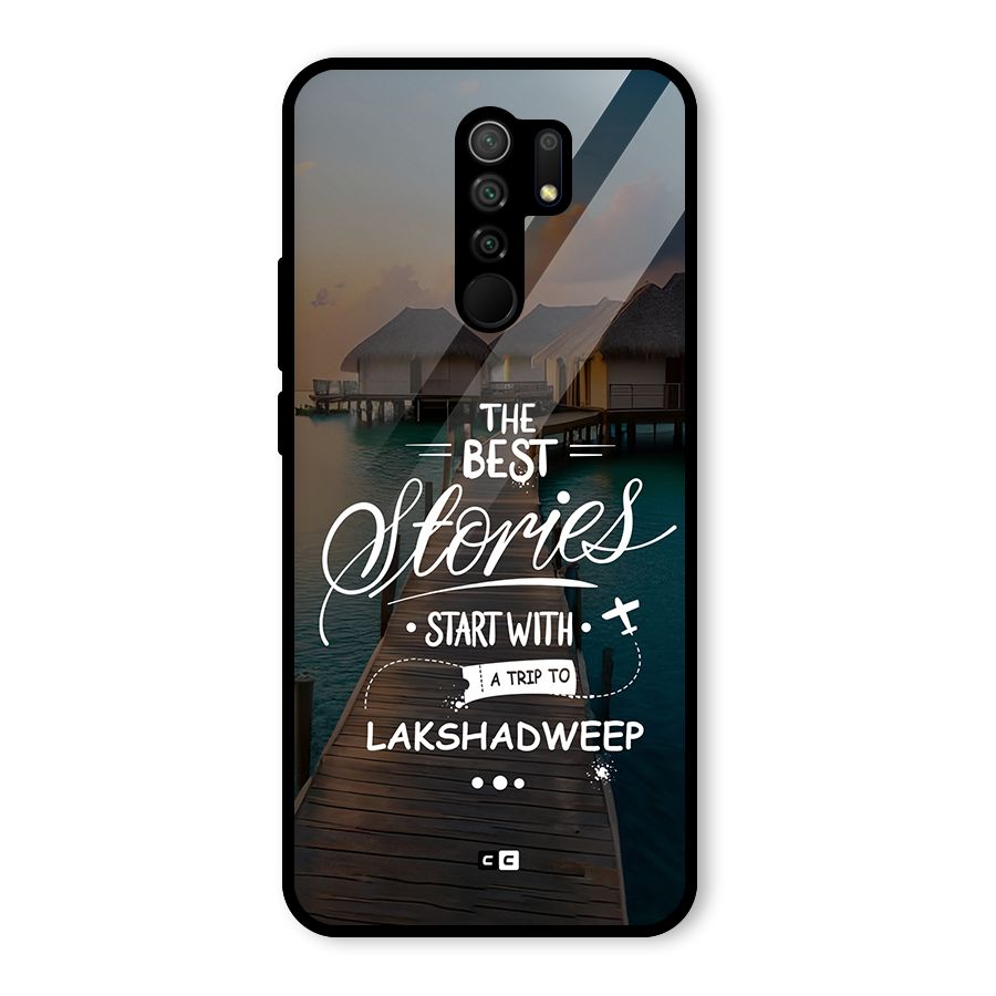 Lakshadweep Stories Glass Back Case for Poco M2