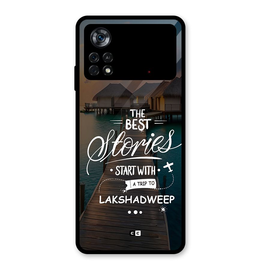 Lakshadweep Stories Glass Back Case for Poco X4 Pro 5G