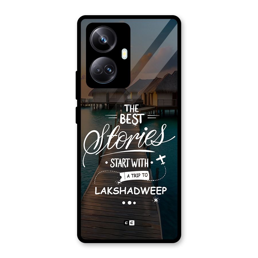 Lakshadweep Stories Glass Back Case for Realme 10 Pro Plus