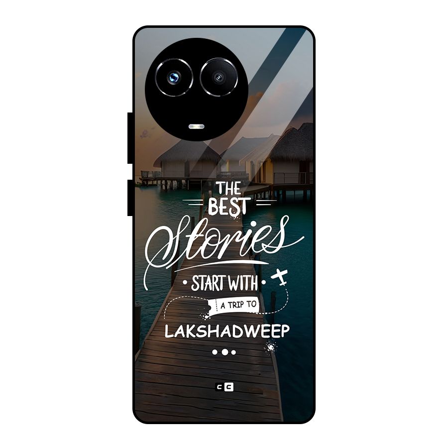 Lakshadweep Stories Glass Back Case for Realme 11X