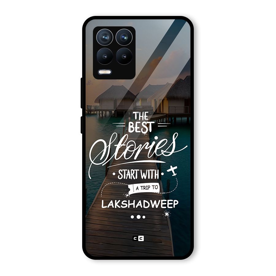 Lakshadweep Stories Glass Back Case for Realme 8 Pro
