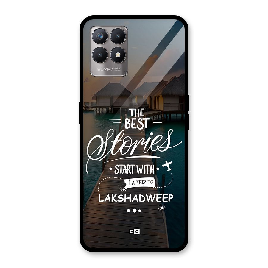 Lakshadweep Stories Glass Back Case for Realme 8i