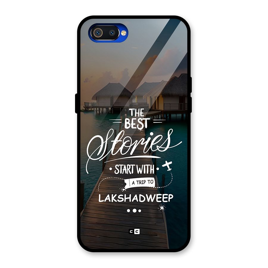 Lakshadweep Stories Glass Back Case for Realme C2