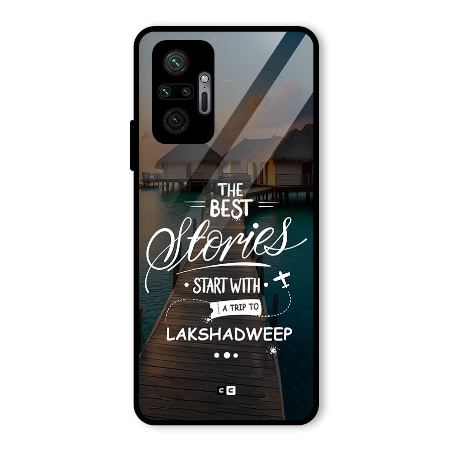 Lakshadweep Stories Glass Back Case for Redmi Note 10 Pro Max