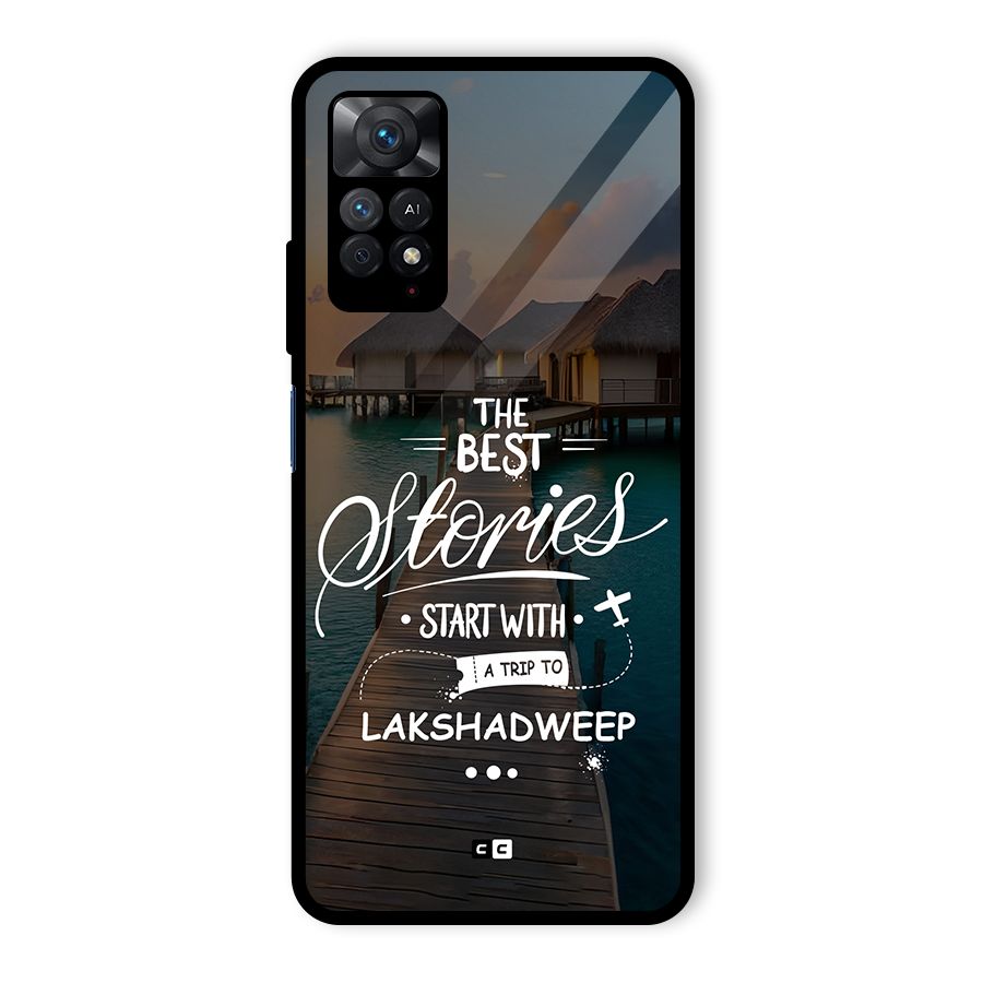 Lakshadweep Stories Glass Back Case for Redmi Note 11 Pro
