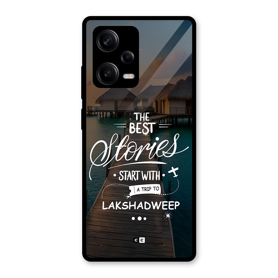 Lakshadweep Stories Glass Back Case for Redmi Note 12 Pro
