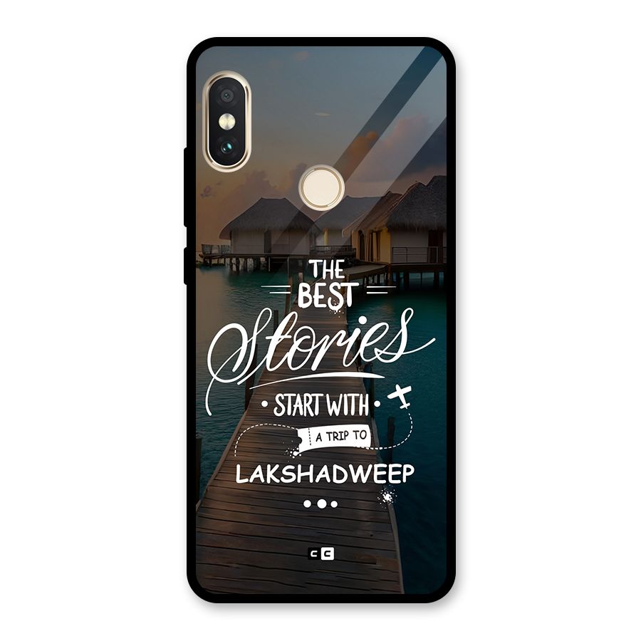 Lakshadweep Stories Glass Back Case for Redmi Note 5 Pro
