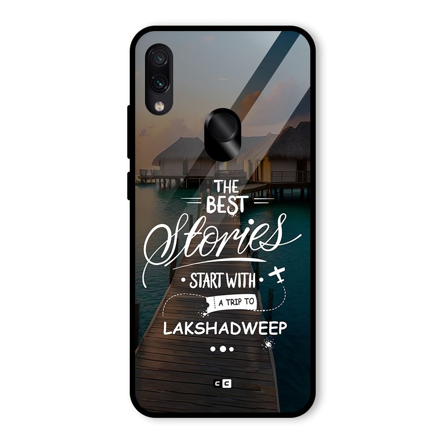 Lakshadweep Stories Glass Back Case for Redmi Note 7 Pro