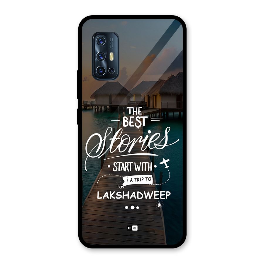 Lakshadweep Stories Glass Back Case for Vivo V17
