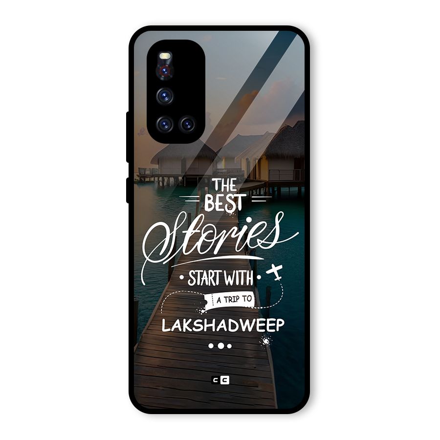 Lakshadweep Stories Glass Back Case for Vivo V19