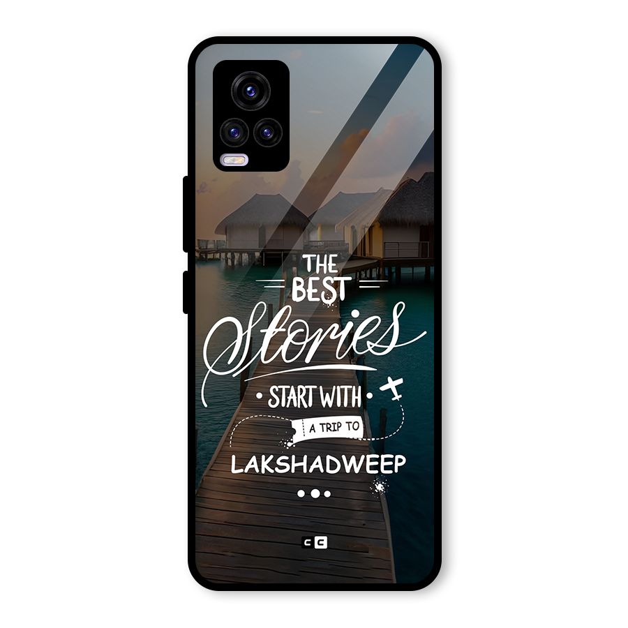 Lakshadweep Stories Glass Back Case for Vivo V20