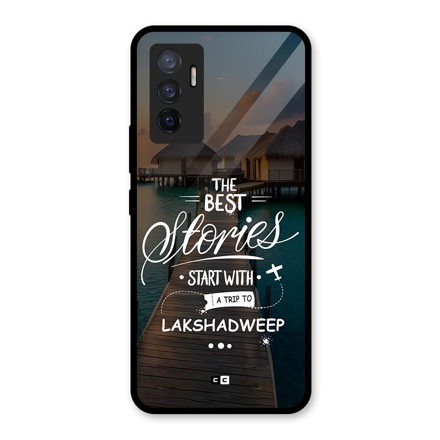 Lakshadweep Stories Glass Back Case for Vivo V23e