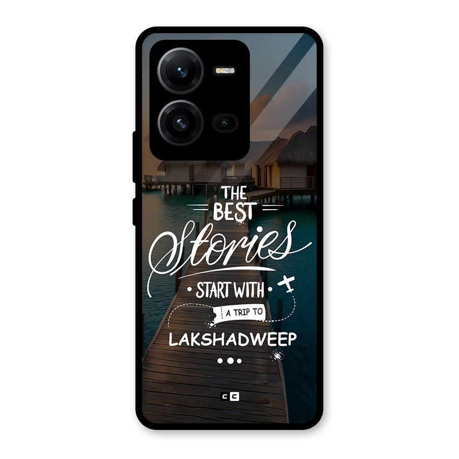 Lakshadweep Stories Glass Back Case for Vivo V25