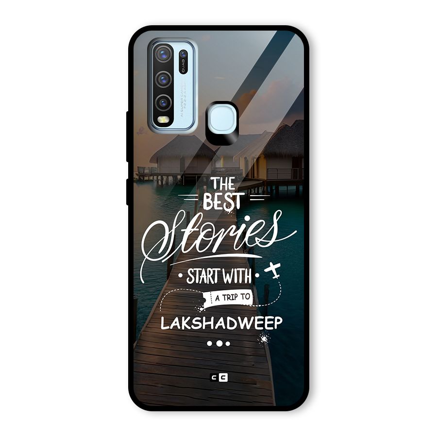 Lakshadweep Stories Glass Back Case for Vivo Y30