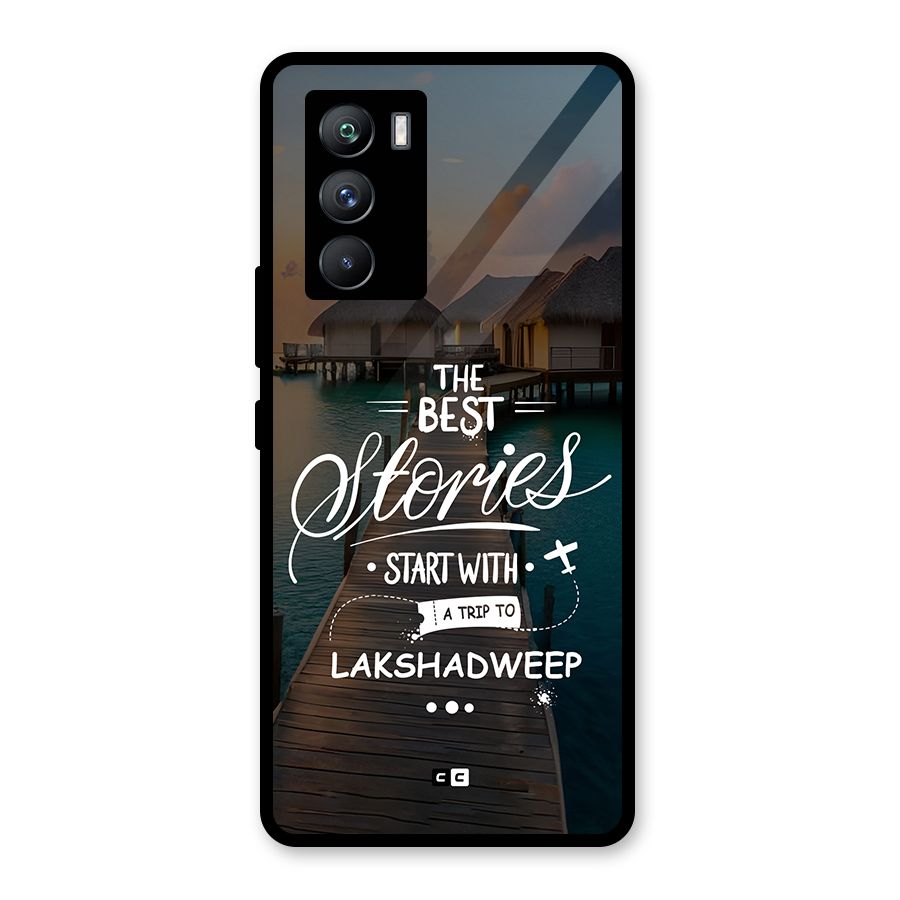 Lakshadweep Stories Glass Back Case for Vivo iQOO 9 SE
