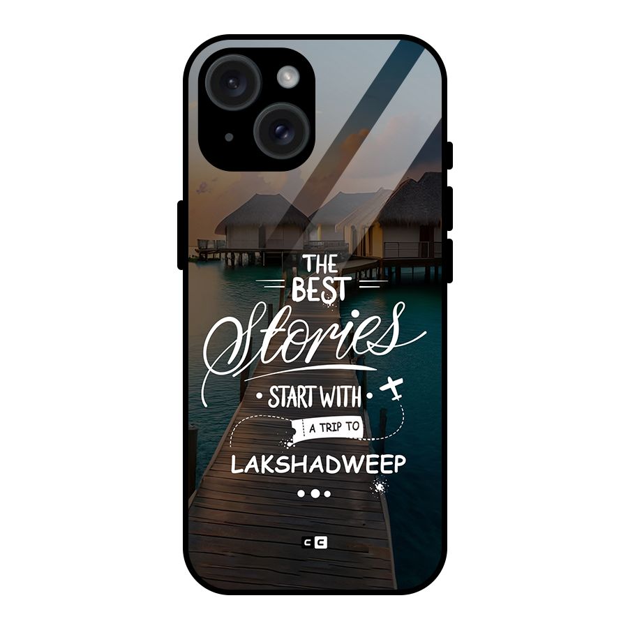 Lakshadweep Stories Glass Back Case for iPhone 15