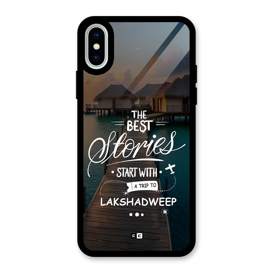 Lakshadweep Stories Glass Back Case for iPhone XS