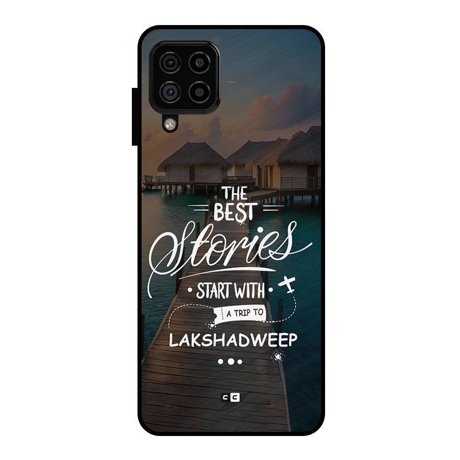 Lakshadweep Stories Metal Back Case for Galaxy A22 4G