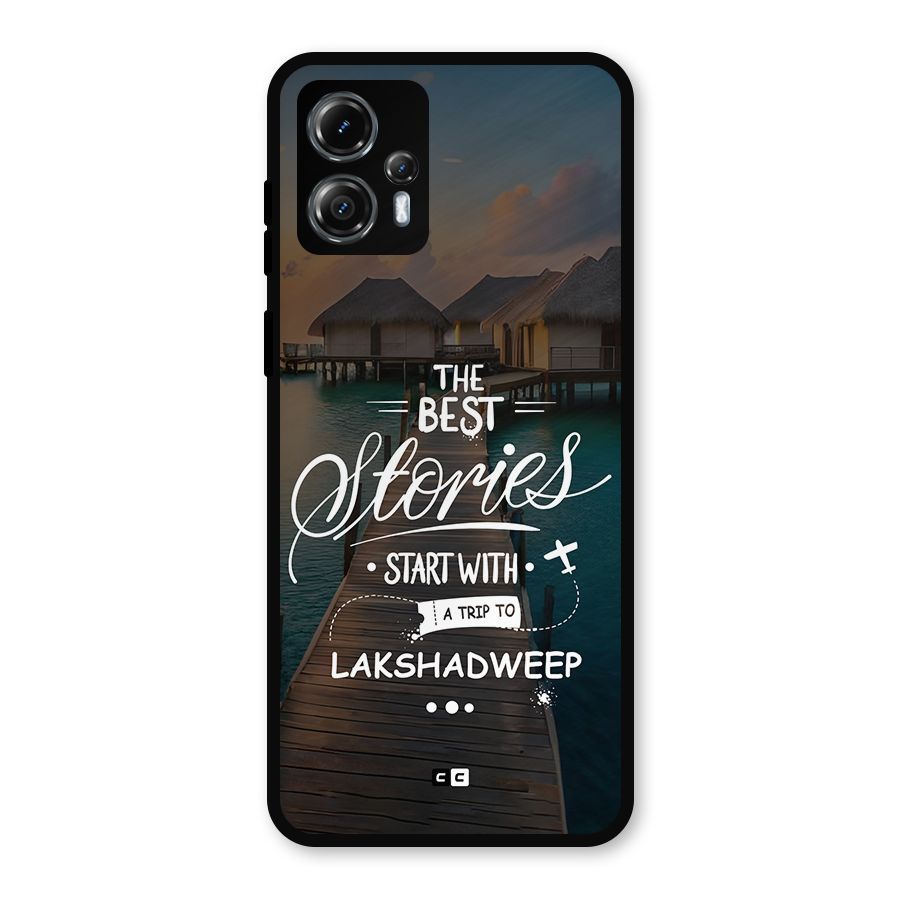 Lakshadweep Stories Metal Back Case for Moto G13