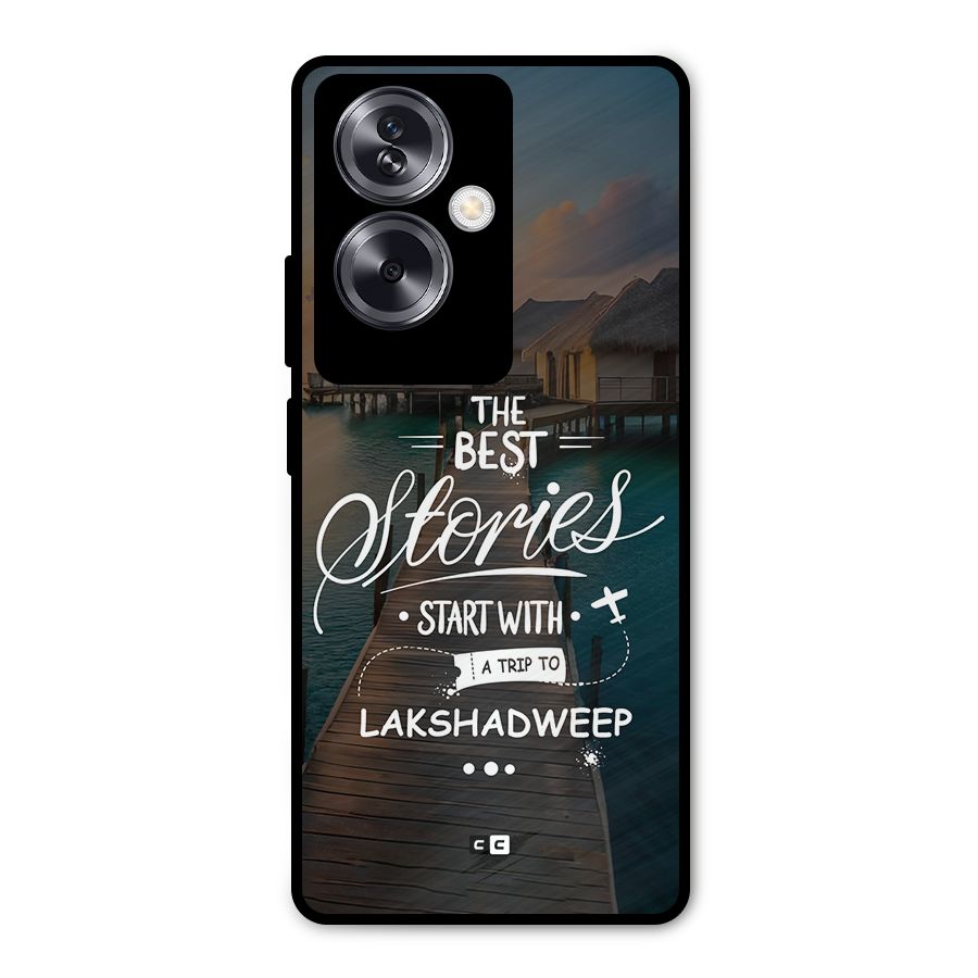 Lakshadweep Stories Metal Back Case for Oppo A79 5G