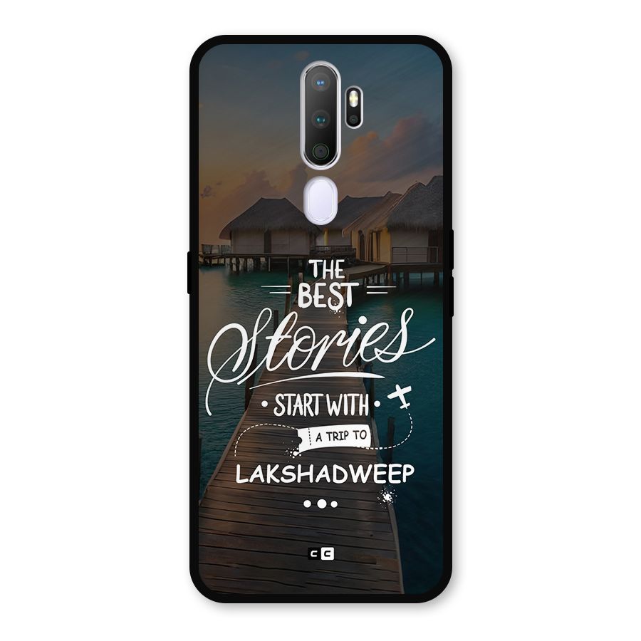 Lakshadweep Stories Metal Back Case for Oppo A9 (2020)