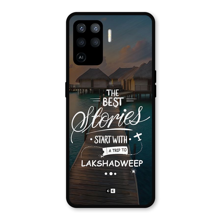 Lakshadweep Stories Metal Back Case for Oppo F19 Pro