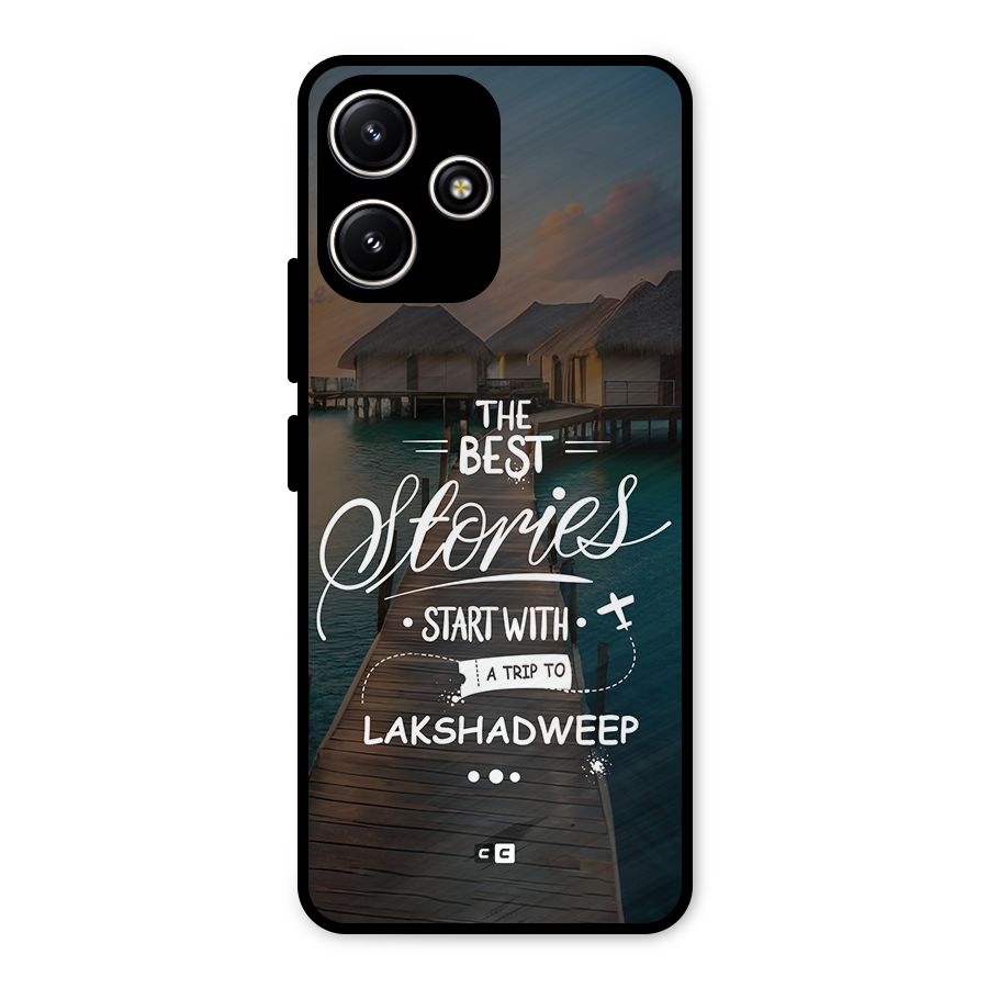 Lakshadweep Stories Metal Back Case for Poco M6 Pro