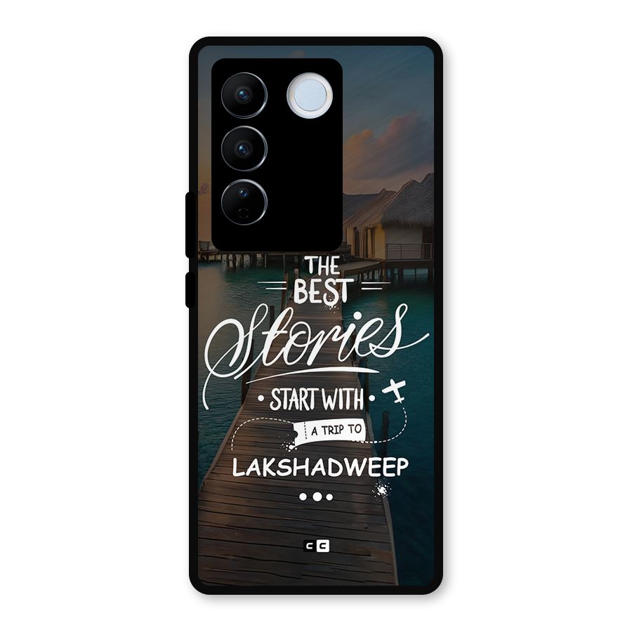 Lakshadweep Stories Metal Back Case for Vivo V27