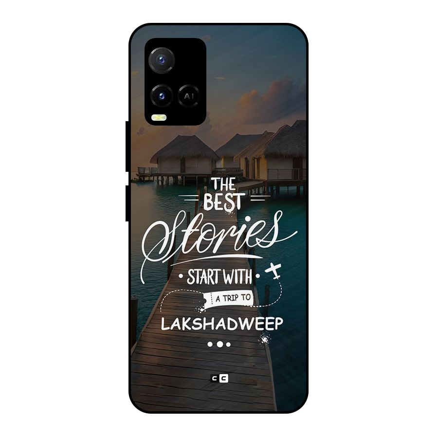 Lakshadweep Stories Metal Back Case for Vivo Y21G