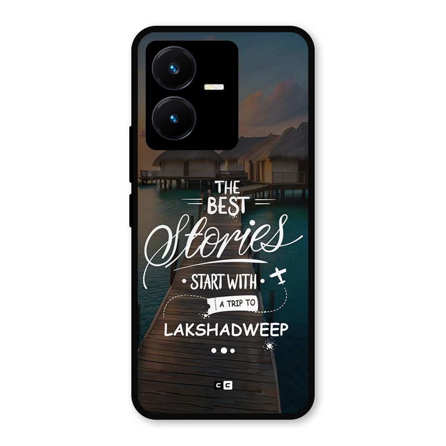 Lakshadweep Stories Metal Back Case for Vivo Y22