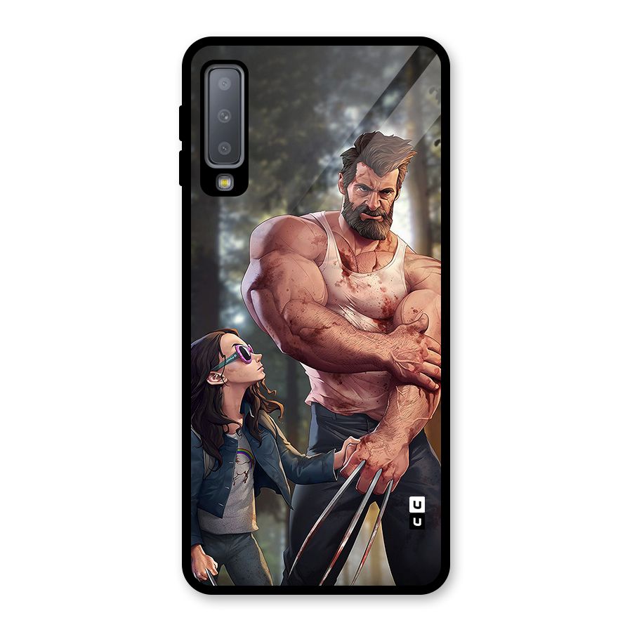 Laura Logan Glass Back Case for Galaxy A7 (2018)