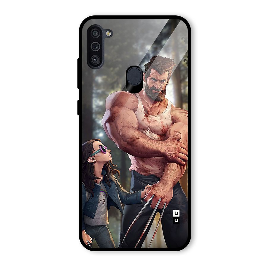 Laura Logan Glass Back Case for Galaxy M11