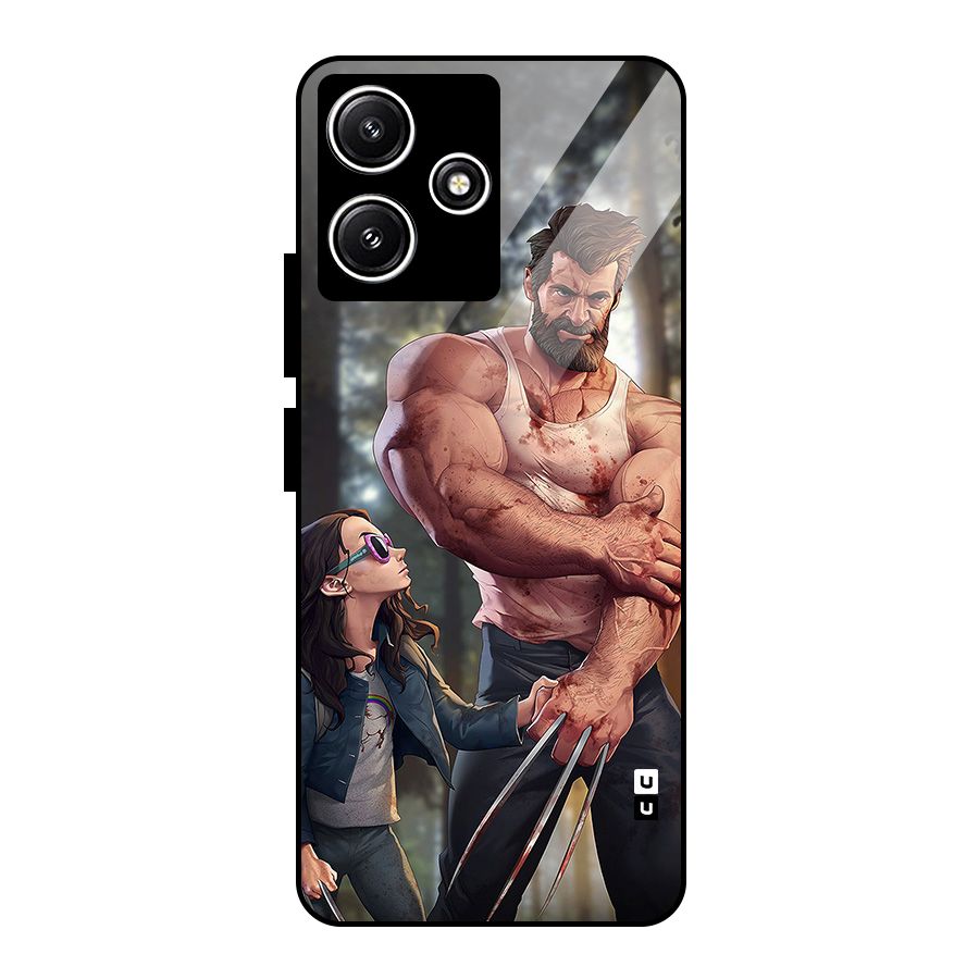 Laura Logan Glass Back Case for Poco M6 Pro