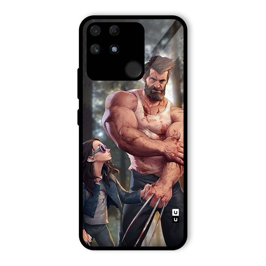 Laura Logan Glass Back Case for Realme Narzo 50A