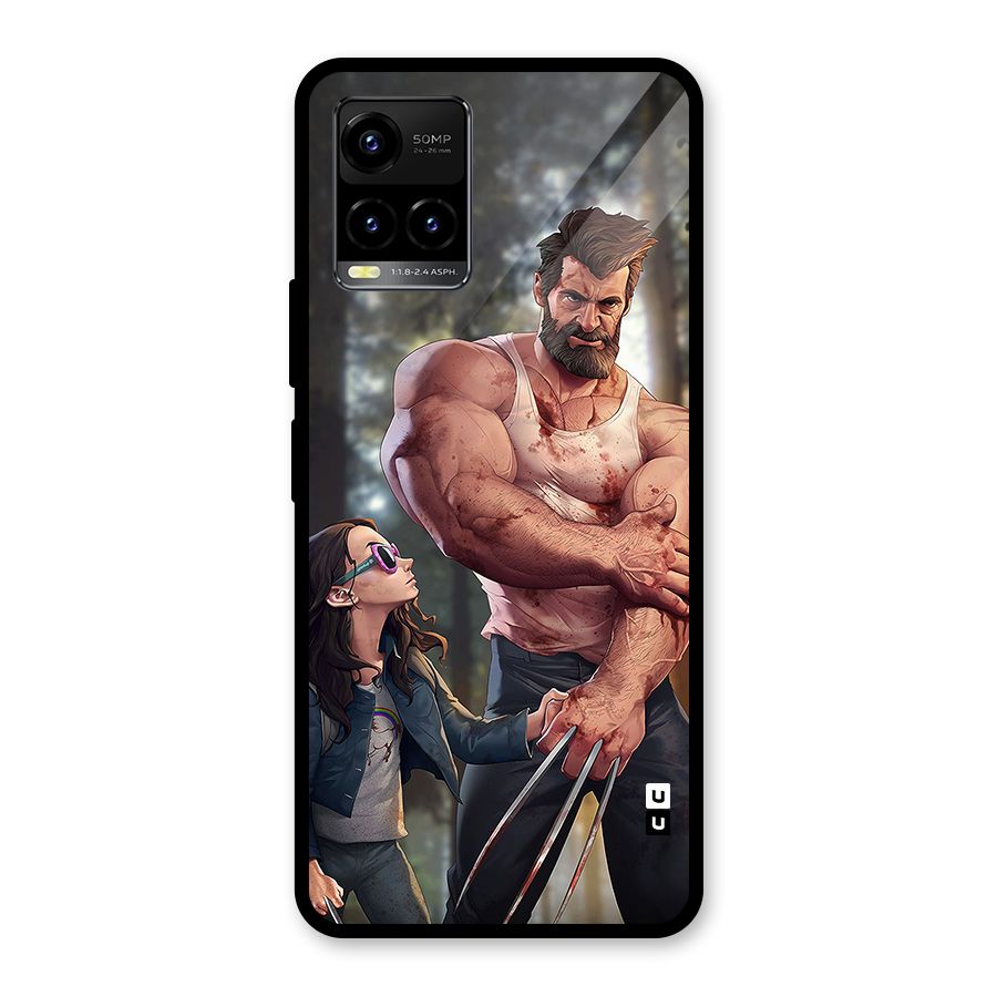 Laura Logan Glass Back Case for Vivo Y21A
