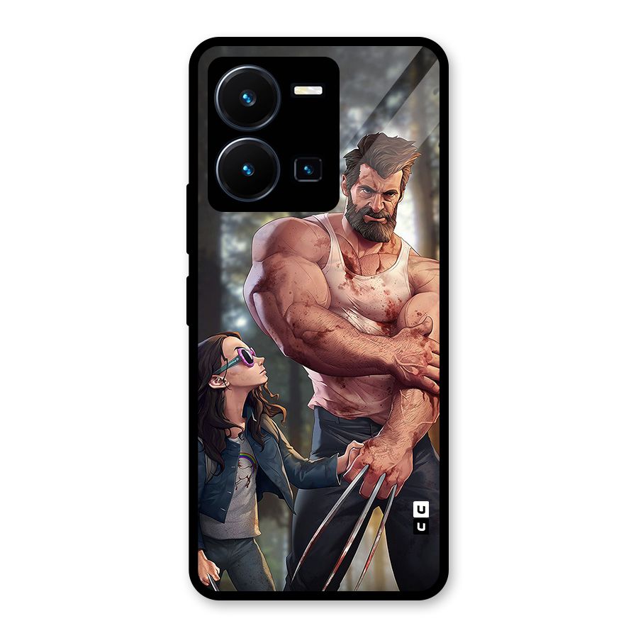 Laura Logan Glass Back Case for Vivo Y35