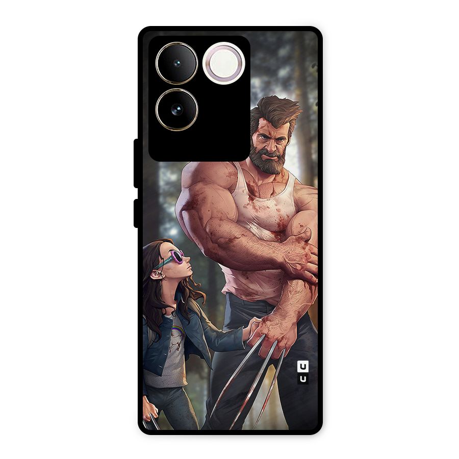 Laura Logan Metal Back Case for Vivo T2 Pro