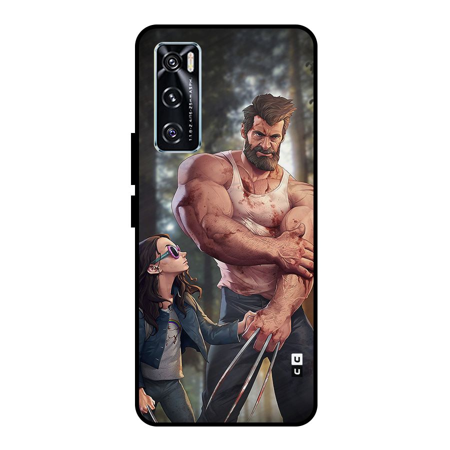 Laura Logan Metal Back Case for Vivo V20 SE
