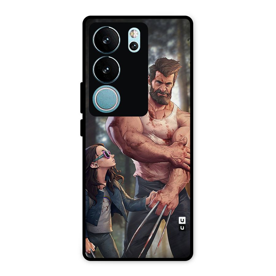 Laura Logan Metal Back Case for Vivo V29 Pro