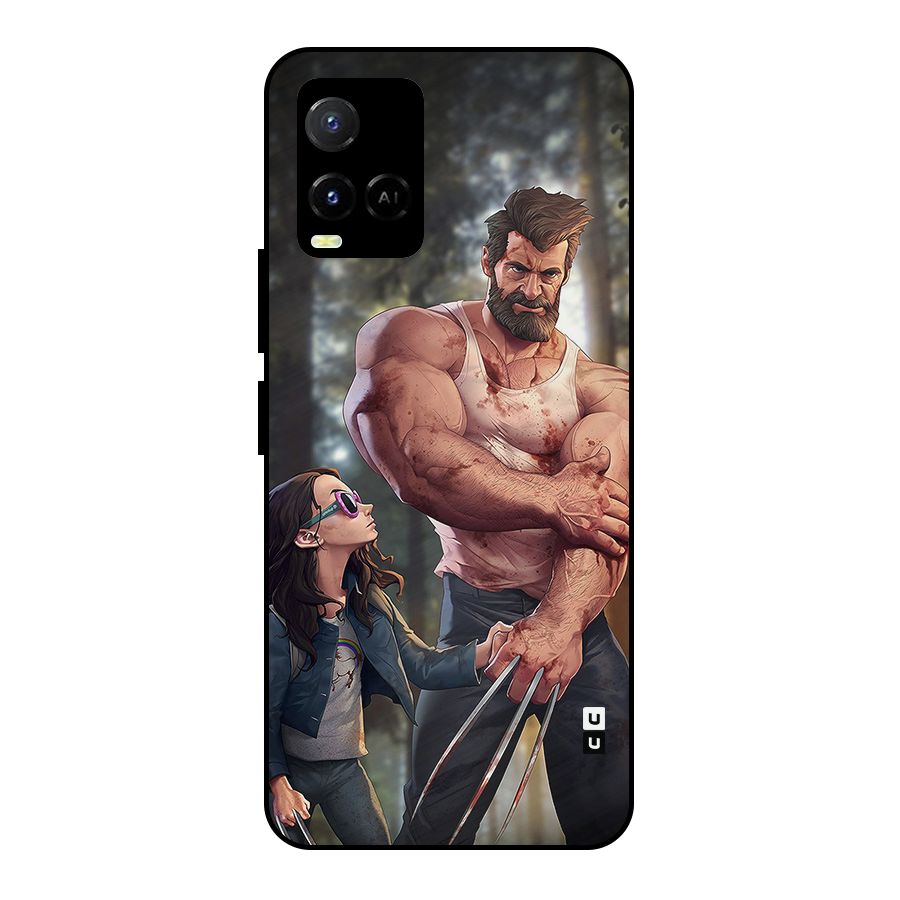 Laura Logan Metal Back Case for Vivo Y21G