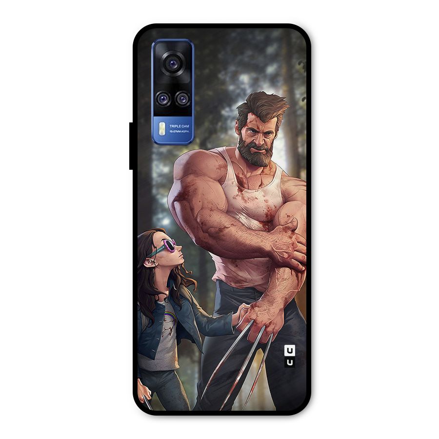 Laura Logan Metal Back Case for Vivo Y31